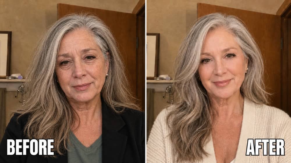 Before and after results for crow's feet and hooded lids