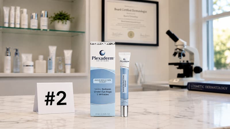 Plexaderm Rapid Reduction Eye Serum ranked #2 in the eye serum test