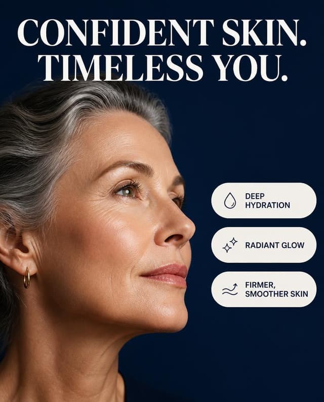 Sponsored anti-aging routine advertisement
