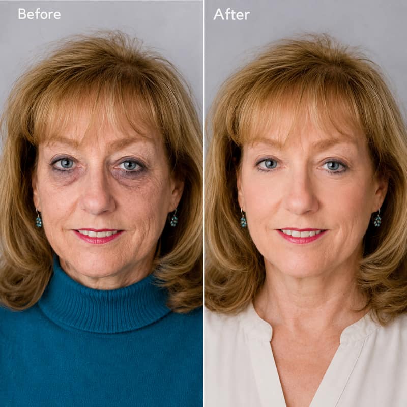 Before and after result for Barbara Hughes, 64 — Arizona