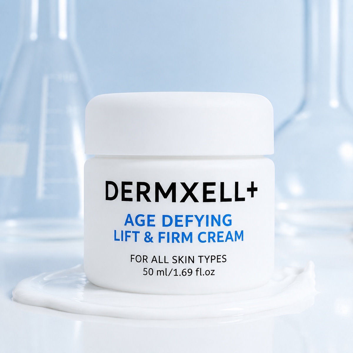 DERMXELL+ Age Defying Lift & Firm Cream jar